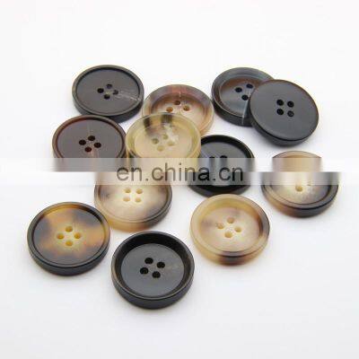 Wholesale 4 Holes Polyester Round Custom Resin Button For Clothes