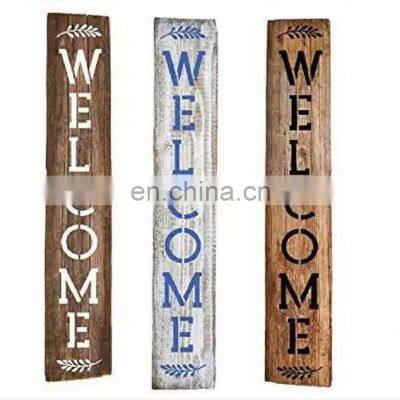 modern wood welcome home sign for  wedding party