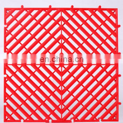 CH Factory Direct Supply Modular Durable Eco-Friendly Cheapest Non-Toxic Drainage 40*40*3cm Garage Floor Tiles