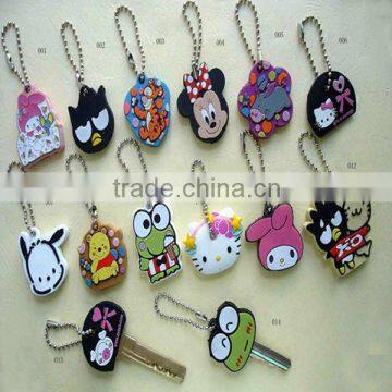 custom cheap double-sided PVC keyring for promotion gift