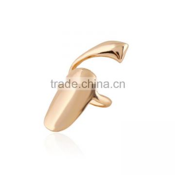 Factory wholesale cheap price gold plated finger nail finger ring