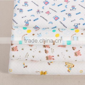 100% cotton printed knitted fabric