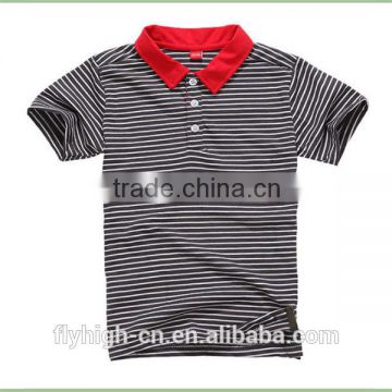 contrast colors striped polo t shirt for kids, kids polo t shirt