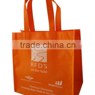 2013 cheap orange degradable non woven bag for shopping
