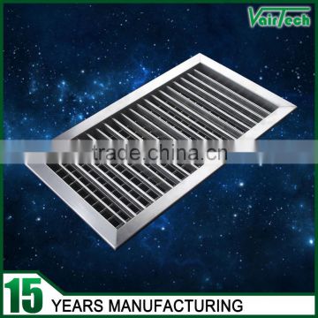 Hvac aluminum double deflection supply air grille