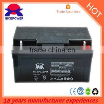 12V80AH for green energy system Lead acid battery