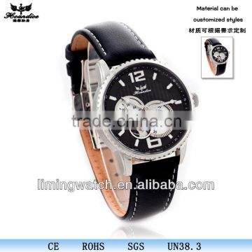 fashion stainless steel back mechanical watch