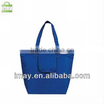 Promotional foldable polyester tote bag