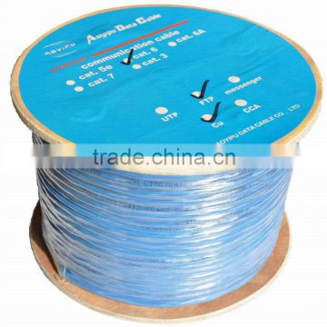 4*2* 0.57BC & CCA FTP CAT6 cable pass test 150M wooden reel