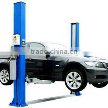 Two Post Double-cylinder,Single Point Lock Release Floor Plate Hydraulic LIft