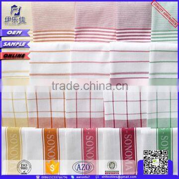 gingham best high quality personalized kitchen dish towel with button