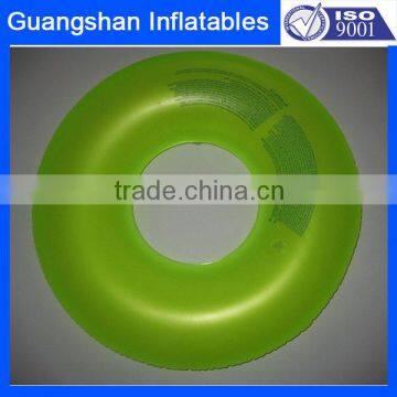 minimalist fluorescent green inflatable swim ring