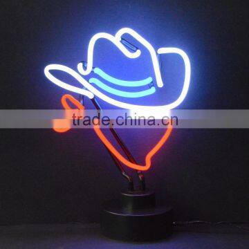 cowboy table neon light neon scuplture