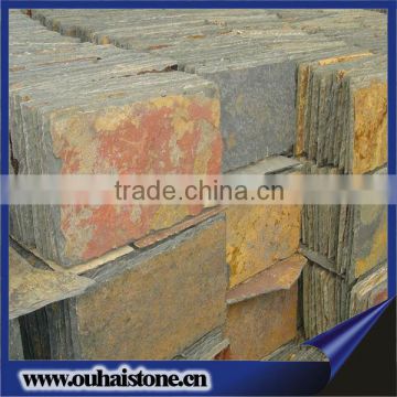 High quality natural stone wall multicolored slate