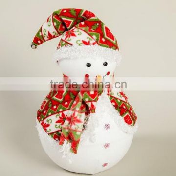 Snowman dress in red hat and trench