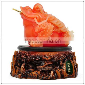 Red jade color fengshui frog , beautiful statue for home decoration