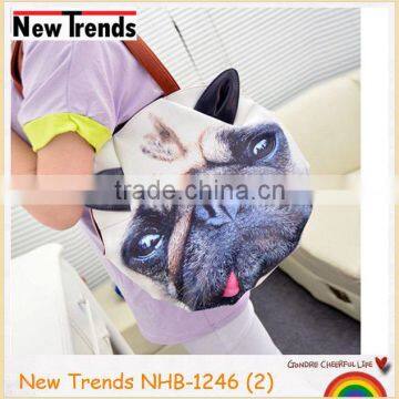 Cute air brush dog shape PU bag