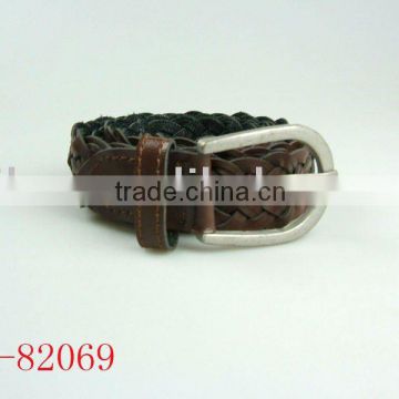 lady's PU belt imitation leather belt pin type buckle belt
