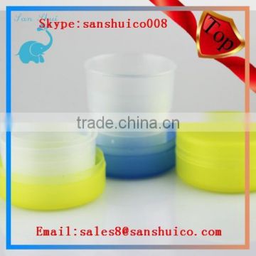 Promotion gift colorful folding drinking cup foldable cup silicone cup
