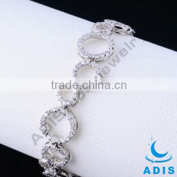stainless steel bracelet AAA cubic zircon stone top quality jewelry
