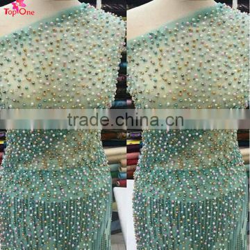 2016 Beaded Embroidery wedding Lace /3D flower handwork French lace/bridal wedding lace fabric