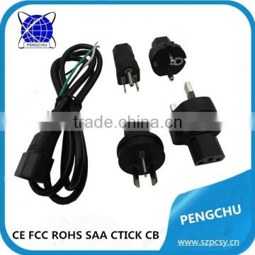 Alibaba china best selling products ac power supply cord EU/AU/US/UK industrial plug sockets