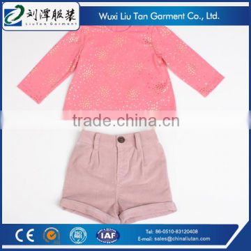 special design formal knit shirt trousers for girls
