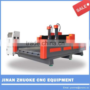 Z 500mm two spindles CNC Carving Marble Granite Stone Machine ZK-1530 1500*3000mm