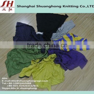 Low Price Dark 100% Cotton Used Cleaning Rags For Machine
