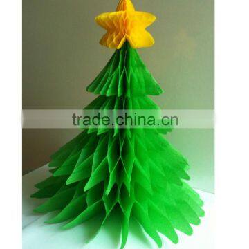 Festive Classic paper Christmas Tree Party 6" Honeycomb Table Decorations