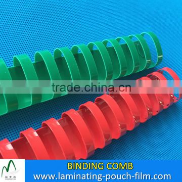 19rings 21rings PVC Plastic Binding Comb Book Menu Color Plastic Comb