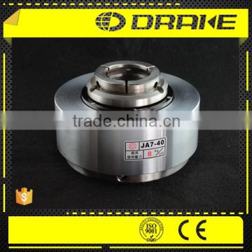 JA through-hole high speed rotary pneumatic power quick lathe collet chuck for cnc tapping
