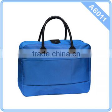 2015 Microfiber With Fake Leather Travel Bag