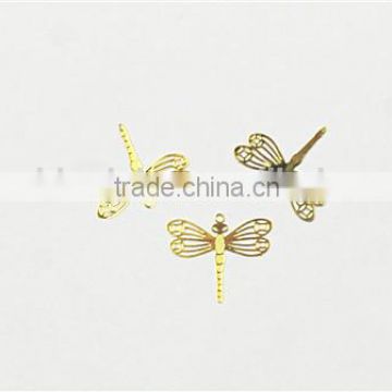 Gold Plated Cooper Dragonfly(50pcs/bag)