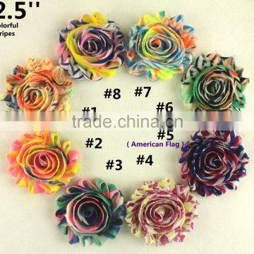 2.5'' High Quality shabby chiffon flower baby hair wholesale