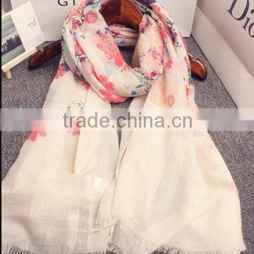 Beautiful new flower arab lady pashimina scarf