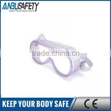 adjustabe leg clear lens pvc safety goggles