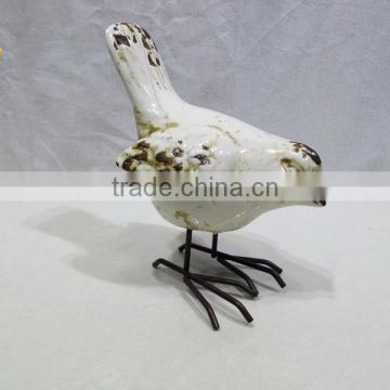 Hot selling ceramic distressed bird