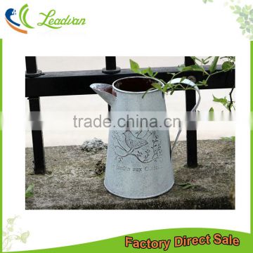 cheap antique chic metal zinc garden water flower jug pitcher for wedding table deco