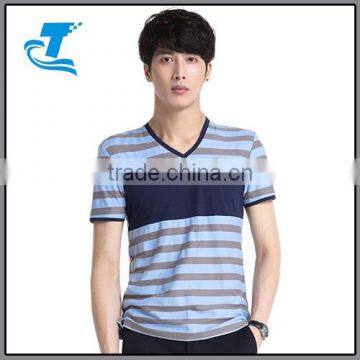 2016 Best-selling men's summer fashion classic stripes T-Shirt