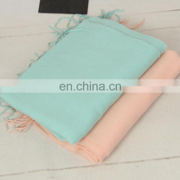 new design fashion tassel pure colour scarf wholesale