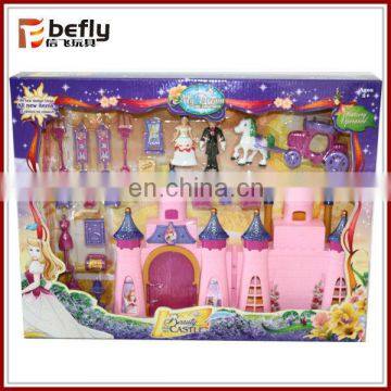 2015 new plastic castle princess toys for kid