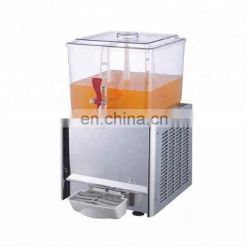 Two tank 20L fruit juice dispenser/ Double tank 18liters commercial cold and hot juicer dispenser