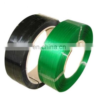 Manual tools use green embossed PET strap polyester strapping roll for brick pallet industry