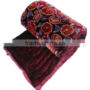 Jaipuri Velvet Razai Rajasthani Quilt Blanket Quilt Indian
