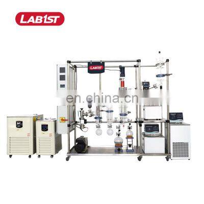 multi stage glass wiped film oil distillation equipment