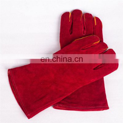 Wholesale Cheap Cowhide Split   Leather  working safety driving gloves  welding