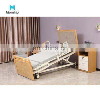 8 Function Adjustable Breathable Electric Easy To Operate Rotating Nursing Bed For Elderly
