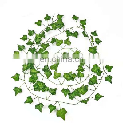 Best Selling  Christmas Decor Flowers Decoration Wedding Halloween Outdoor Wall Fall Wholesale Direct Artificial Plant Leaves
