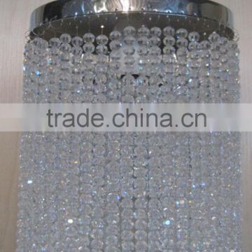 Glass crystal wall light